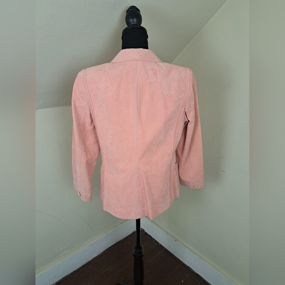 Custom Made Ricky Bo Hilton Hotel 1/F Hong Kong Women's Pink Suede Blazer VTG - Picture 5 of 16